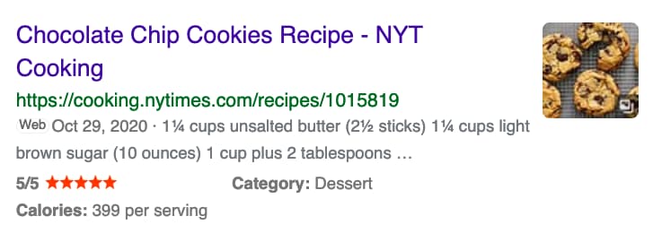 Results for: Rich Snippet with Extensions