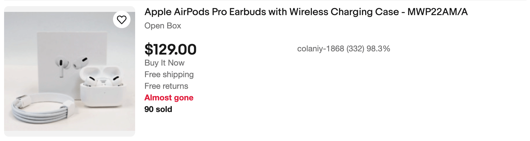 Example results: stock_status