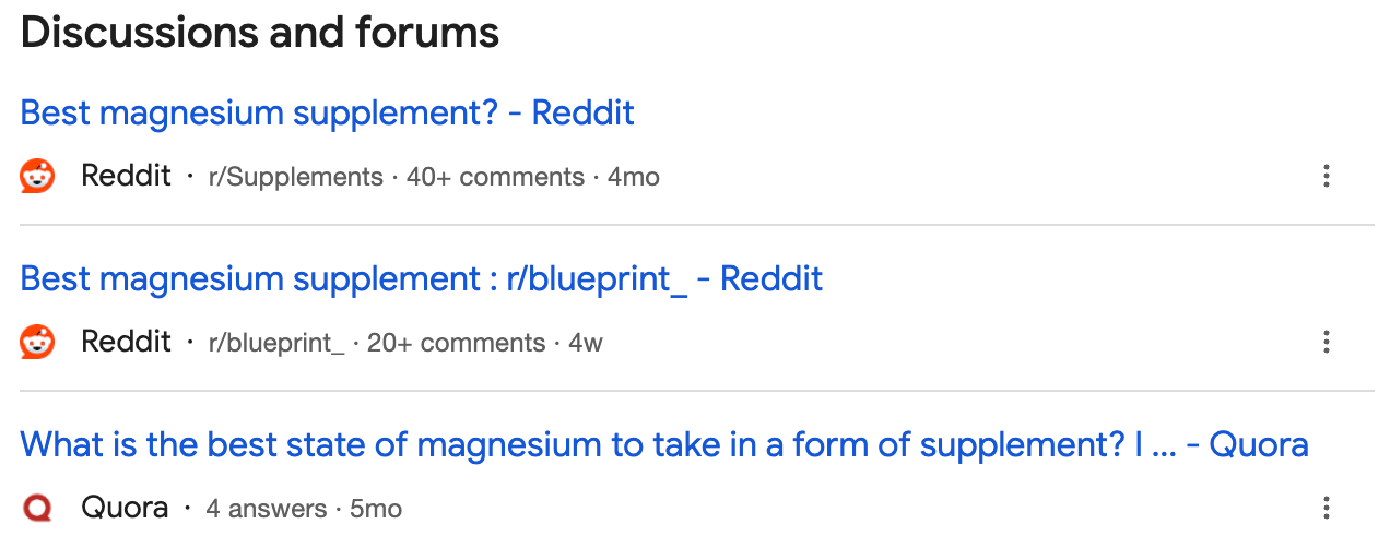 Results for: best magnesium supplement