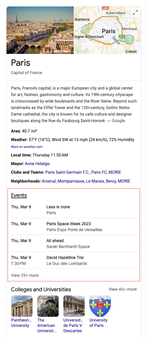 Results for: paris