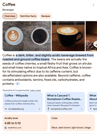 Results for: Coffee