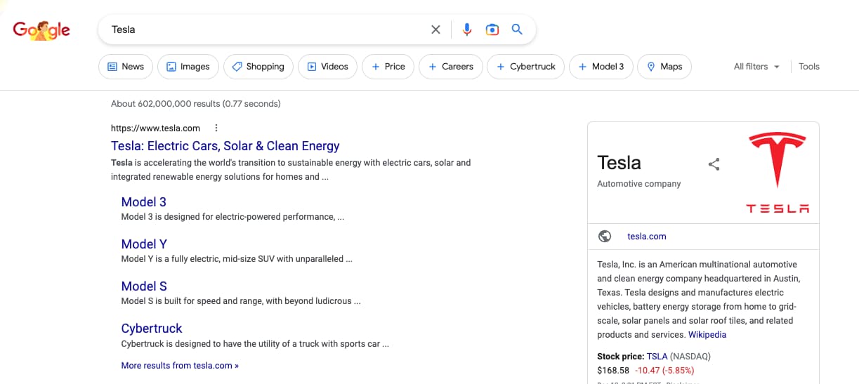 Results for: Tesla