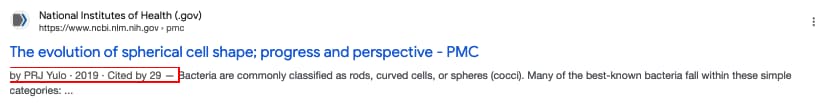 Results for: Bacteria Cell, Evolution  Classification with Author