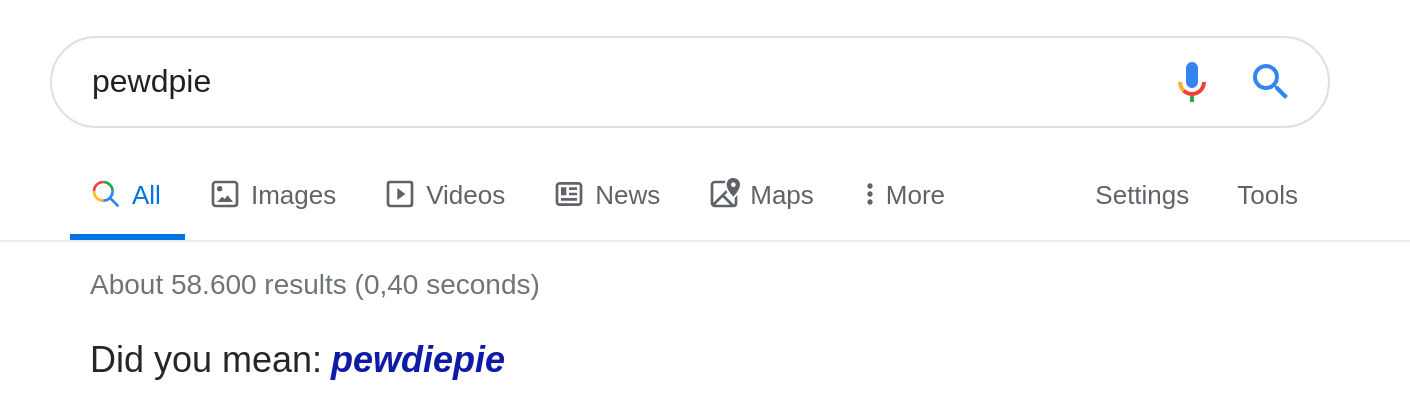 Showing results for exact spelling despite spelling suggestion: "Did you mean?" block is shown