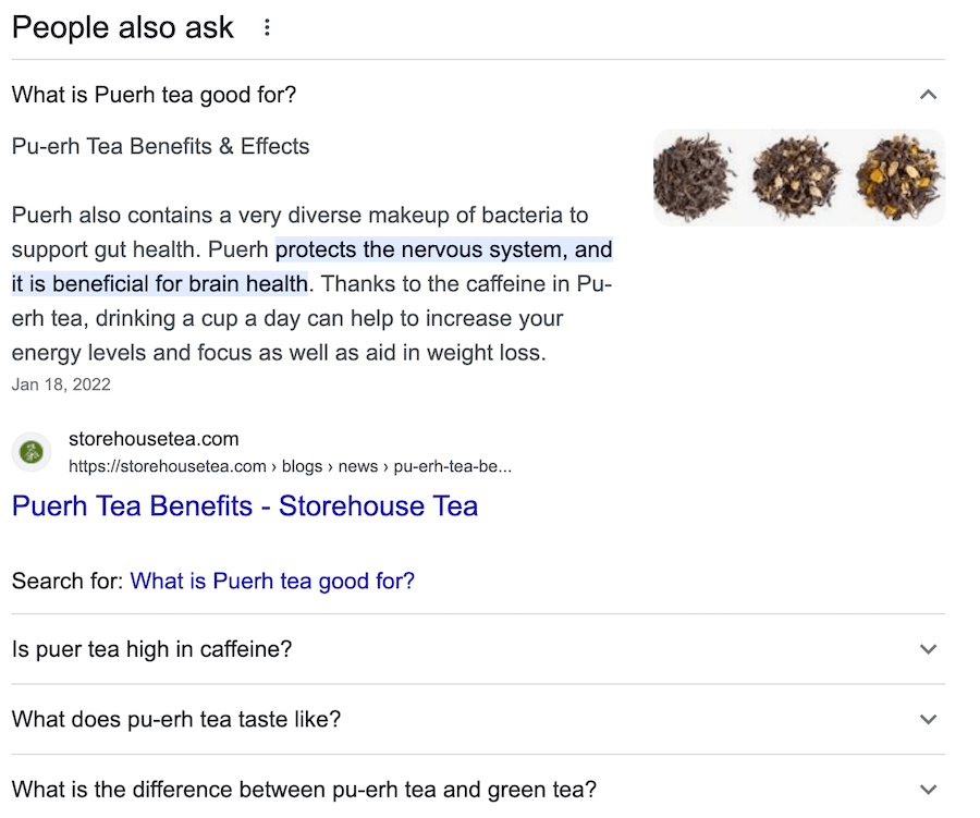 Results for: Pu Erh Tea