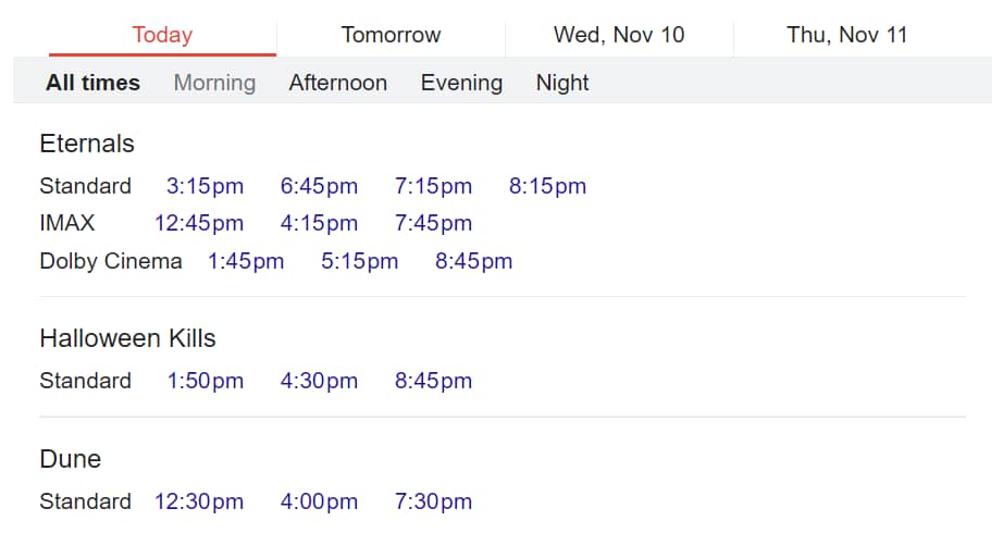 Results for: theaters