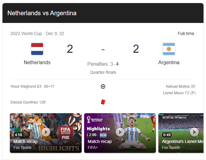Soccer-specific game spotlight