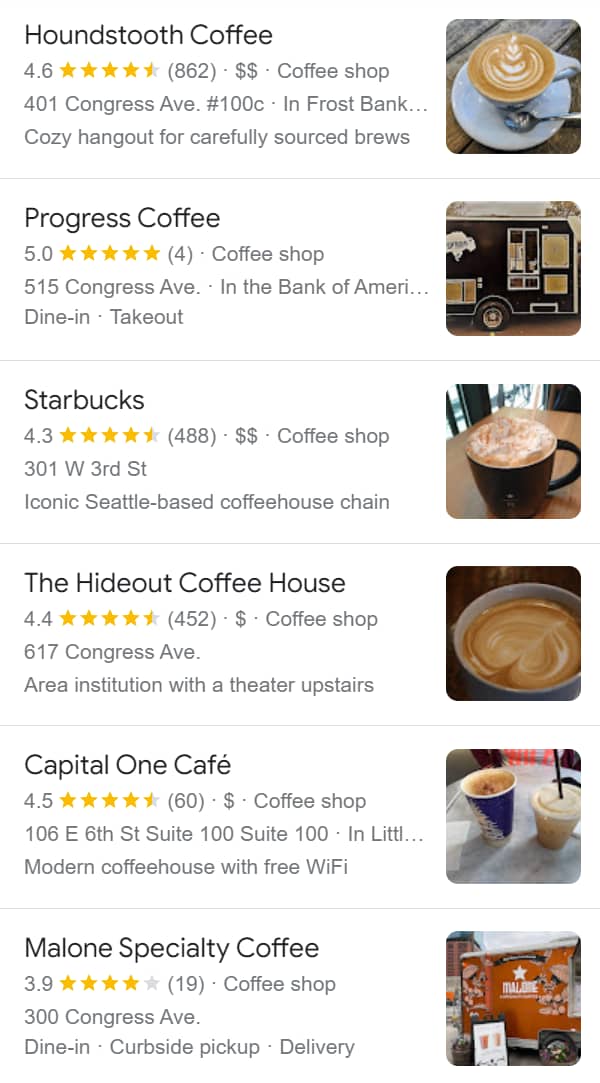 Results for: Coffee