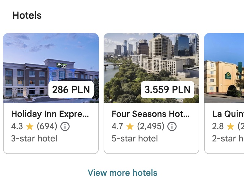Example of hotels