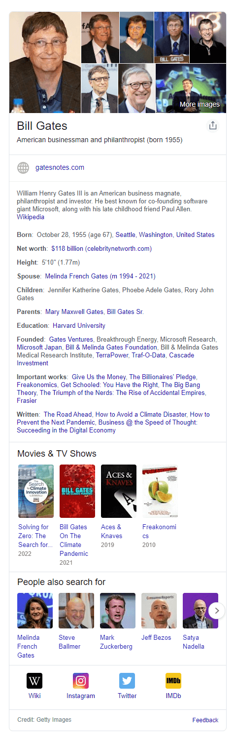 Results for: Bill Gates